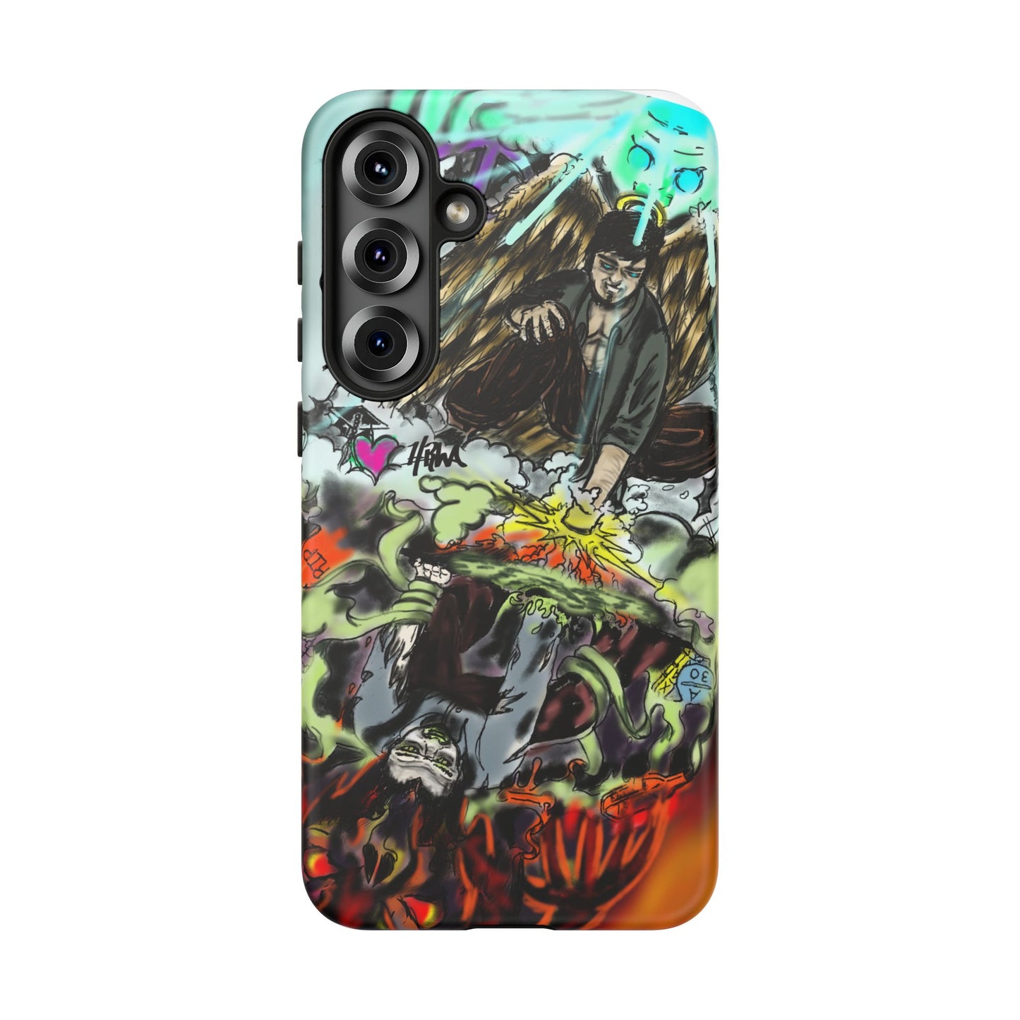 Tough Cases Phone Case, Edgy Art Phone Cover, Unique Gift for Him, Phone Accessories, Halloween Decor