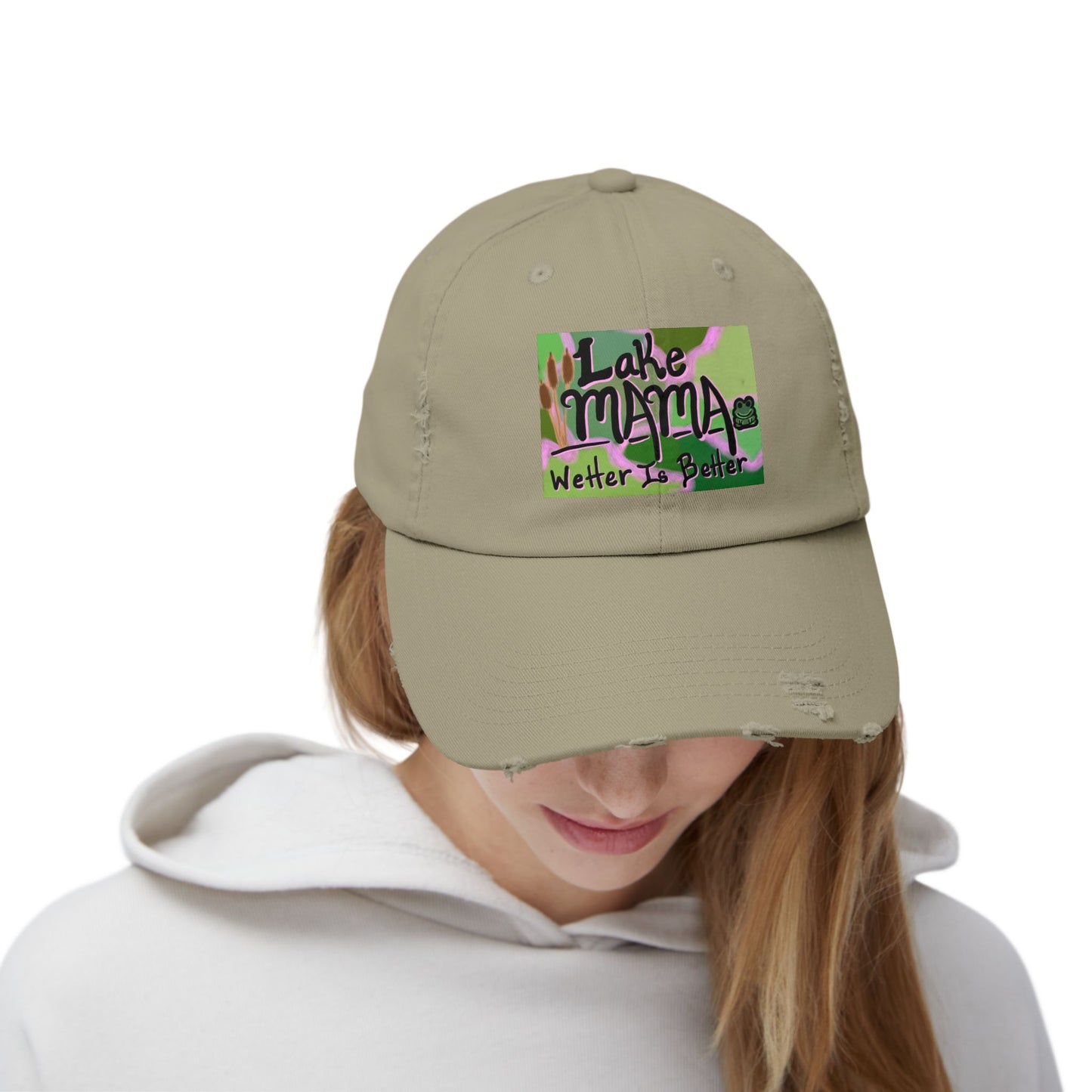 Lake Mama Distressed Cap - Perfect for Outdoor Adventures & Summertime Fun!