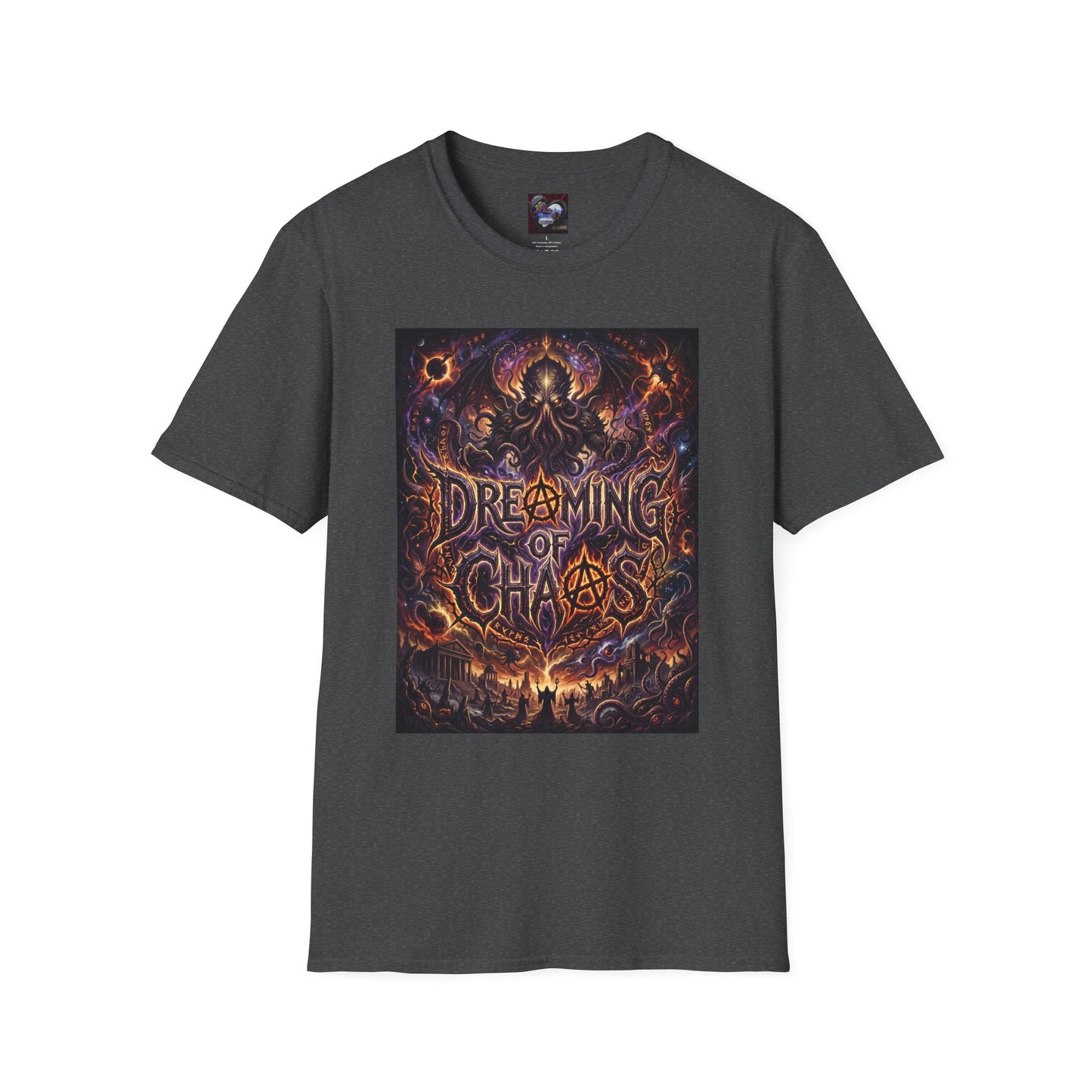 Dreaming of Chaos T‑Shirt — Dark Cosmic Horror Graphic Tee
