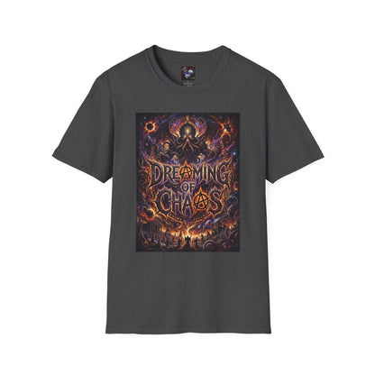 Dreaming of Chaos T‑Shirt — Dark Cosmic Horror Graphic Tee