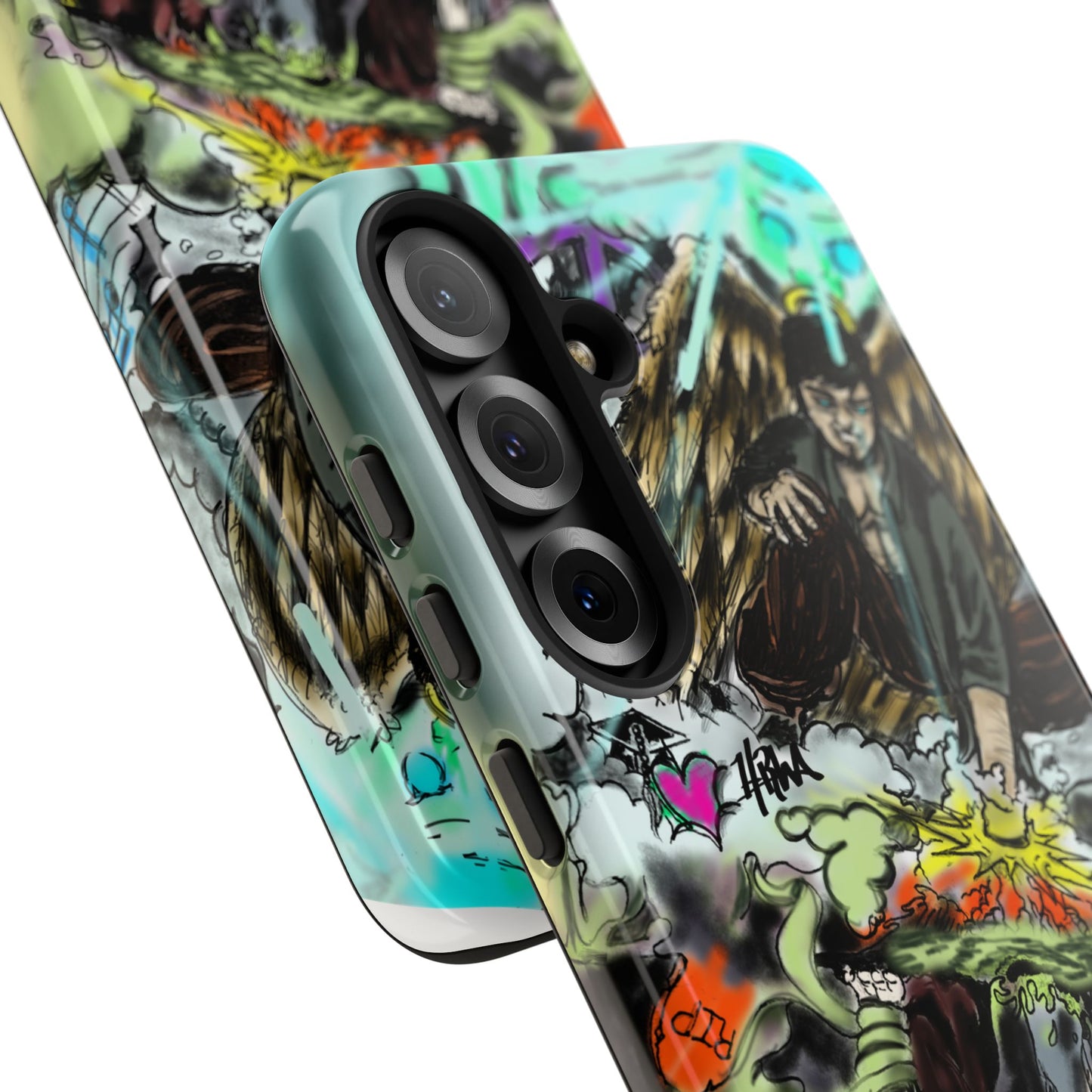 Tough Cases Phone Case, Edgy Art Phone Cover, Unique Gift for Him, Phone Accessories, Halloween Decor