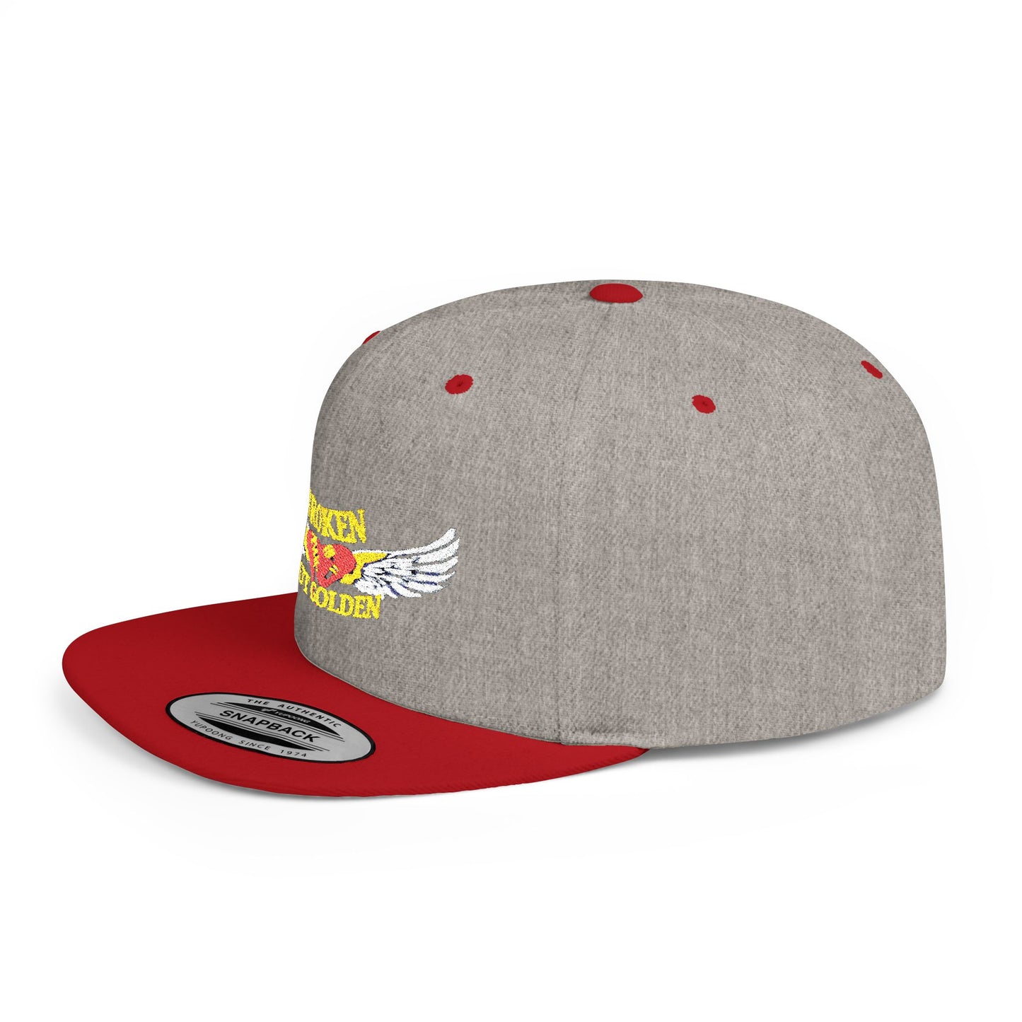Unique Flat Bill Snapback Hat, Trendy Cap for Streetwear, Graphic Design Hat, Gift for Him, Cool Fashion Accessory