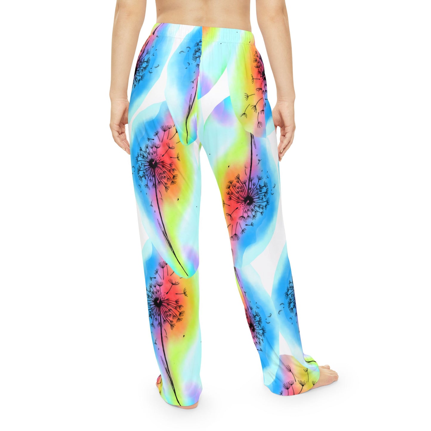 Vibrant Floral Women's Pajama Pants, Colorful Loungewear, Relaxation Pants, Cozy Sleepwear, Gift for Her, Festival Pajamas