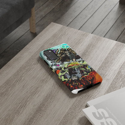 Tough Cases Phone Case, Edgy Art Phone Cover, Unique Gift for Him, Phone Accessories, Halloween Decor