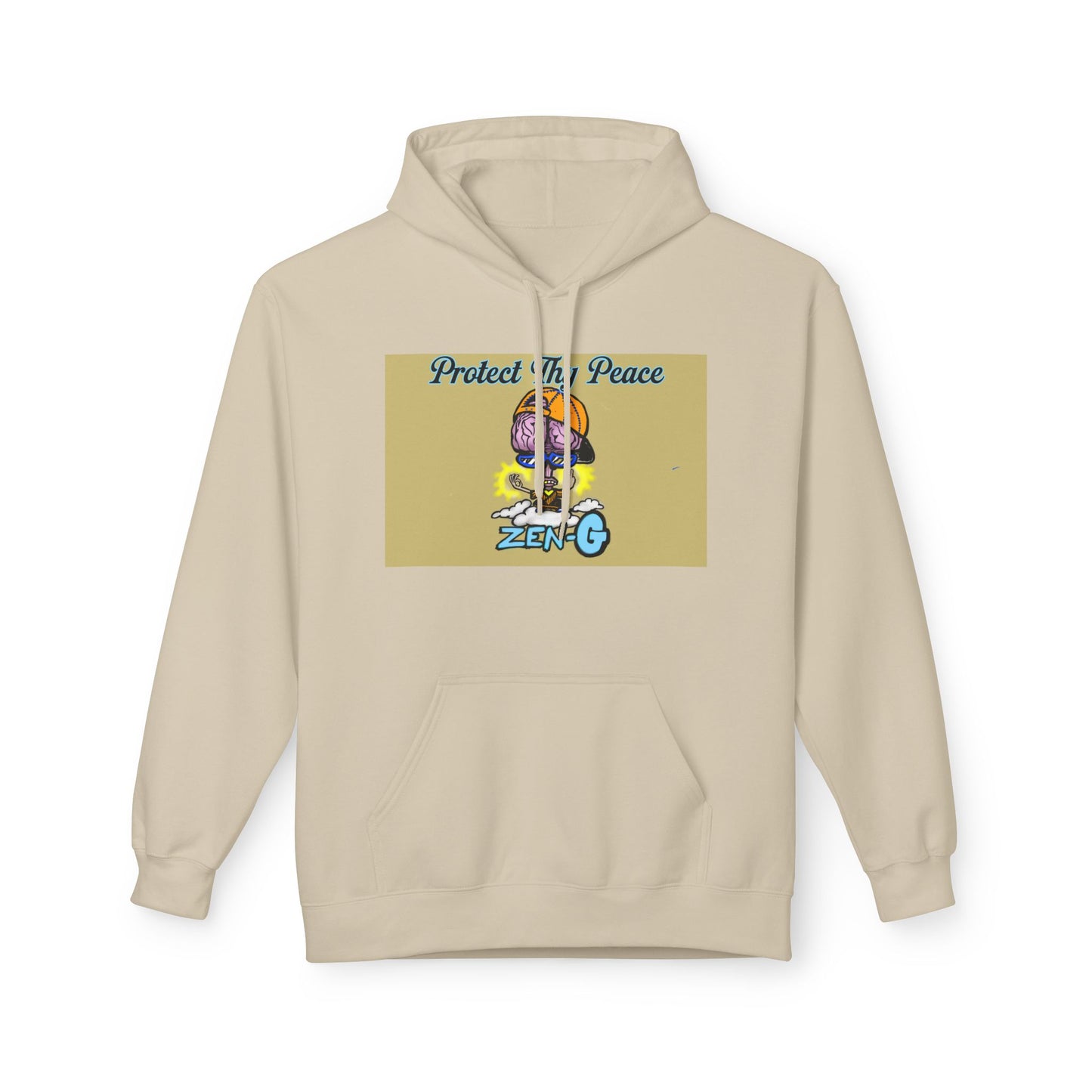 Unisex Fleece Hoodie with 'Protect The Peace' Design | Cozy Apparel for Mindfulness, Gift for Yoga Lovers, Peaceful Vibe Hoodie, [...]