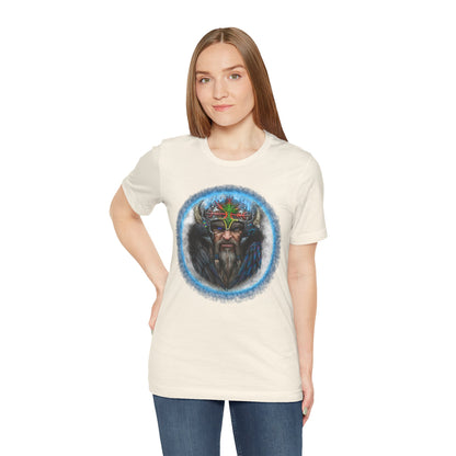 Viking King Graphic Tee — Norse Warrior Playing Card Design