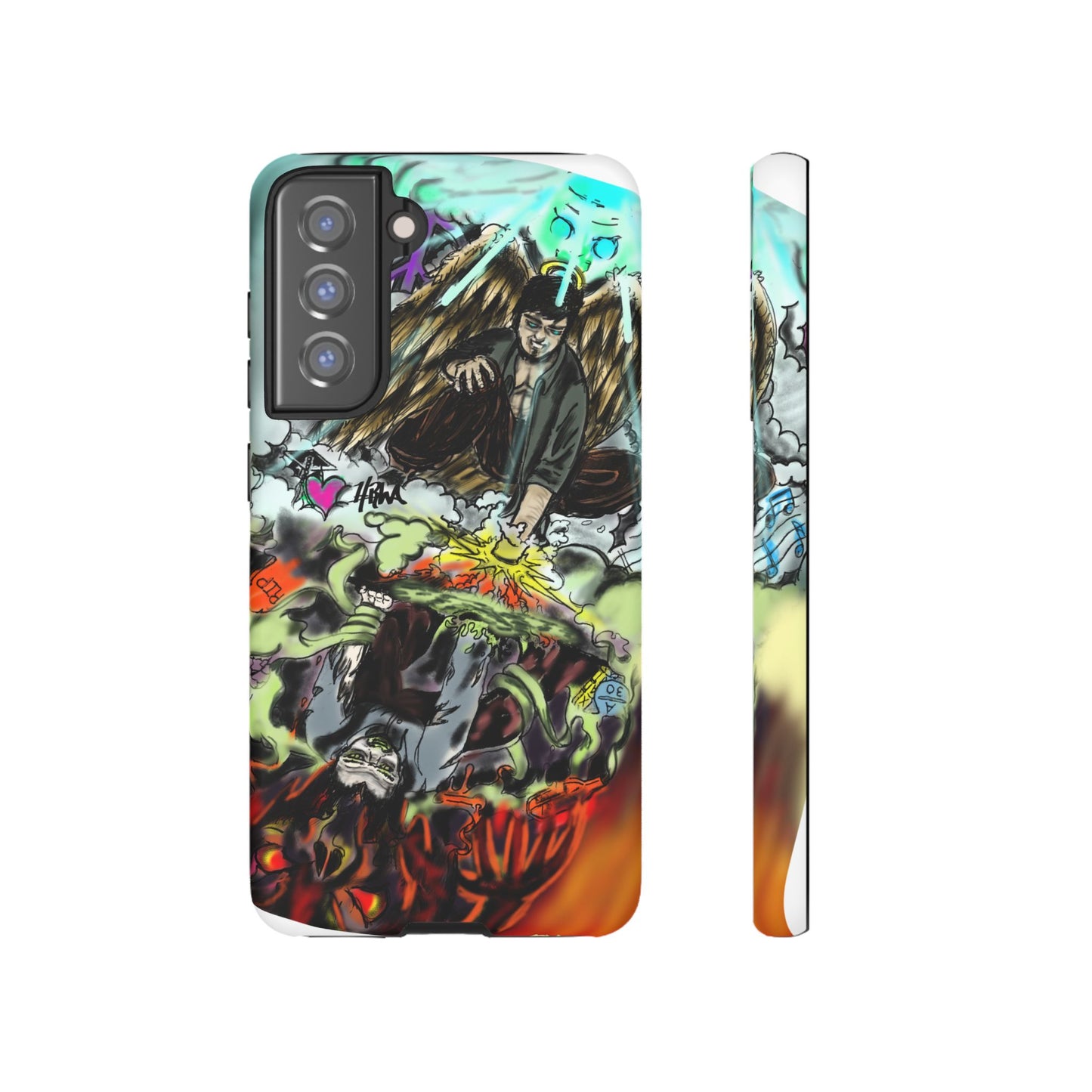 Tough Cases Phone Case, Edgy Art Phone Cover, Unique Gift for Him, Phone Accessories, Halloween Decor