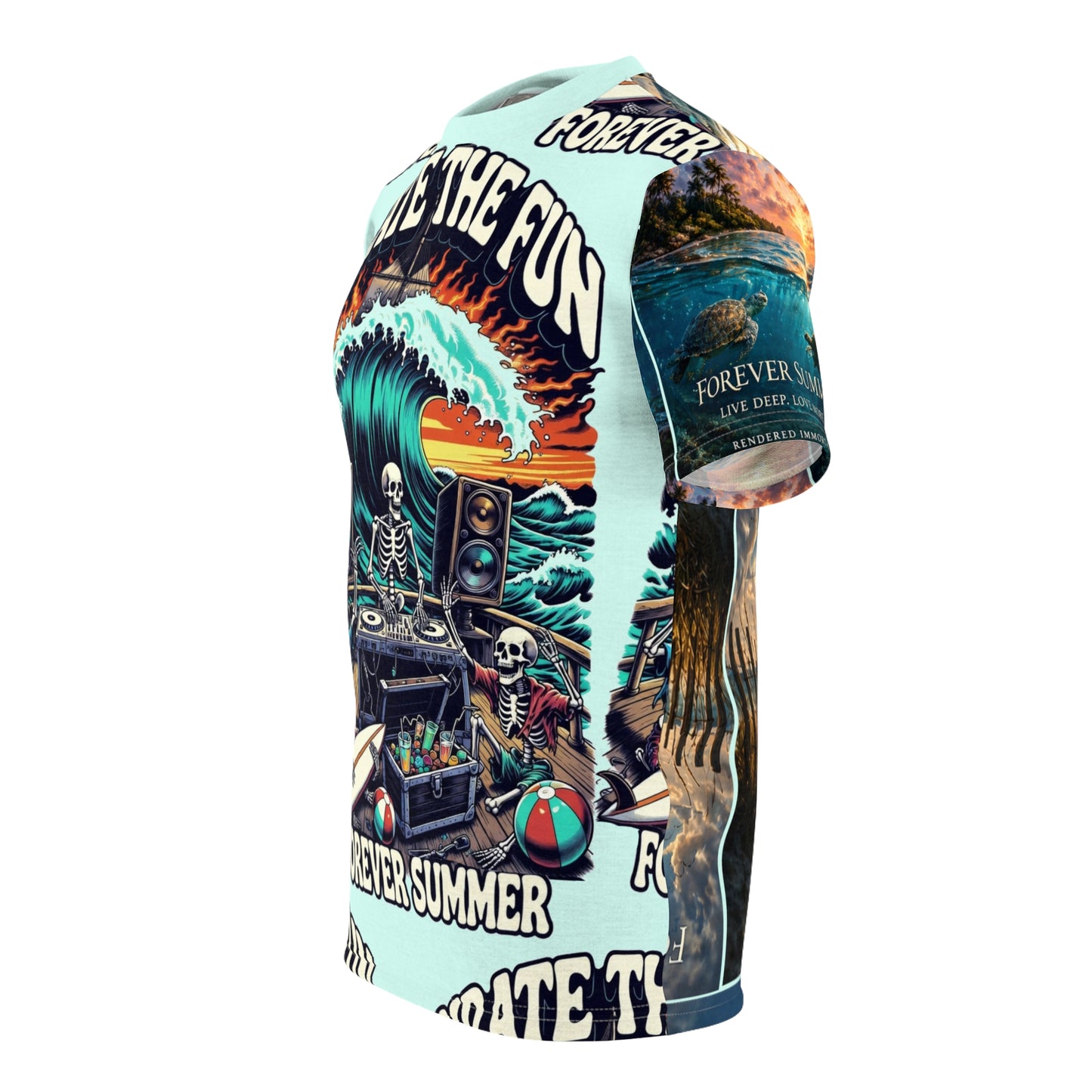 Pirate the Fun "Forever Summer" All-Over Print Tee