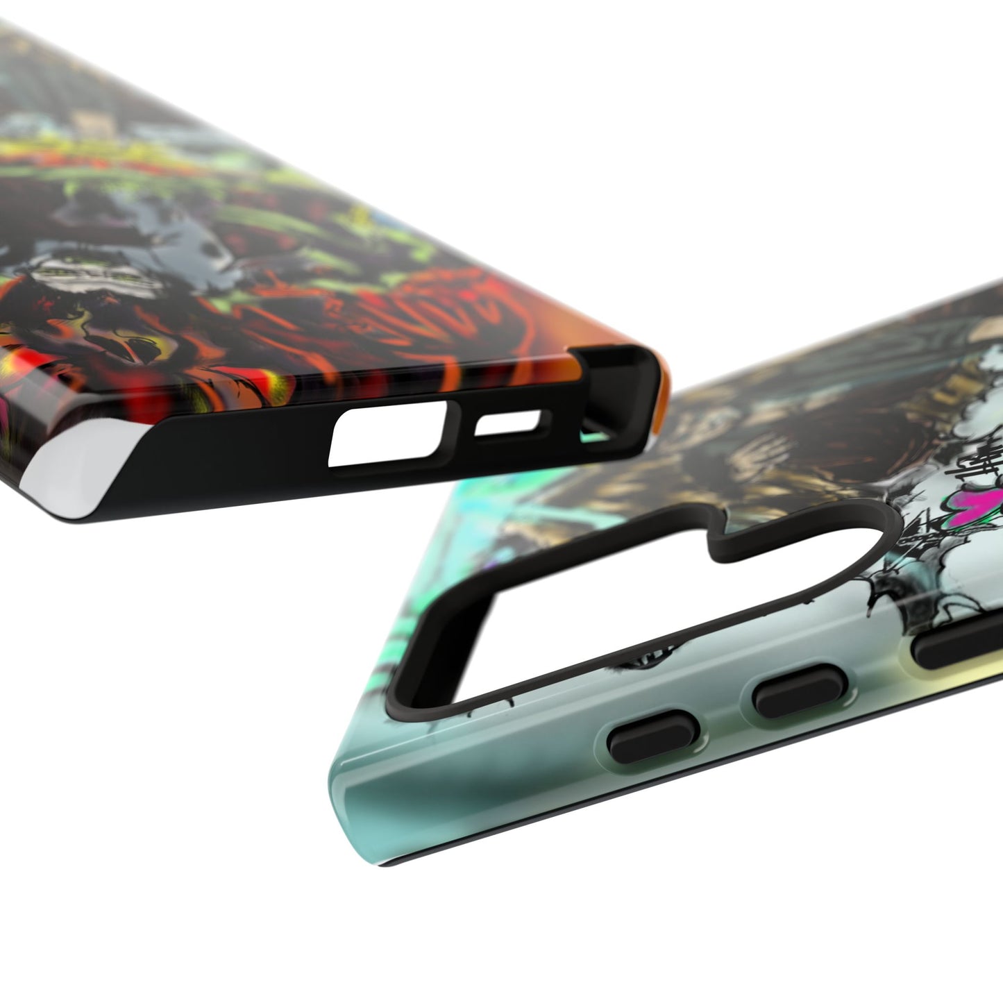 Tough Cases Phone Case, Edgy Art Phone Cover, Unique Gift for Him, Phone Accessories, Halloween Decor