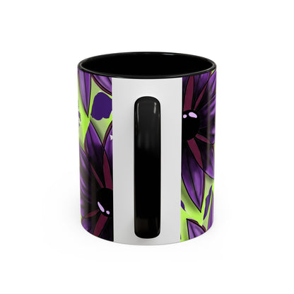 Vibrant Flower Accent Coffee Mug - 11oz & 15oz Semicolon Let Them Design