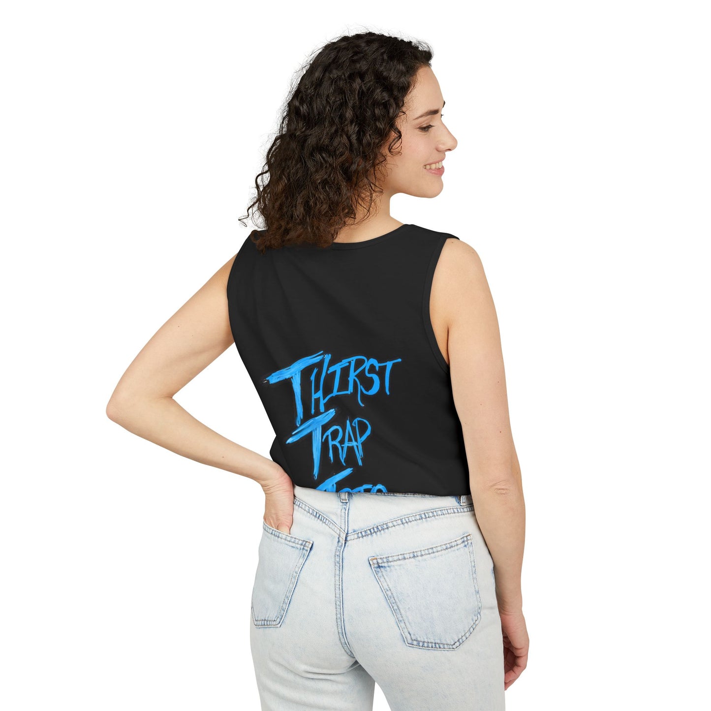 Thirst Trap Trio Tank Top, Unisex Summer Tee, Beachwear, Gift for Friends, Party Outfit, Festival Apparel