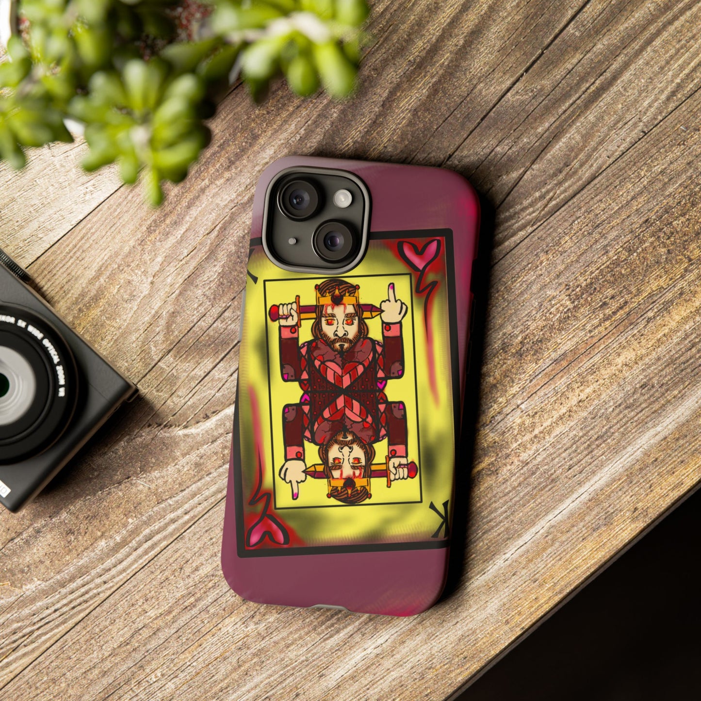Playing Card Phone Case - Tough Cases with King Design