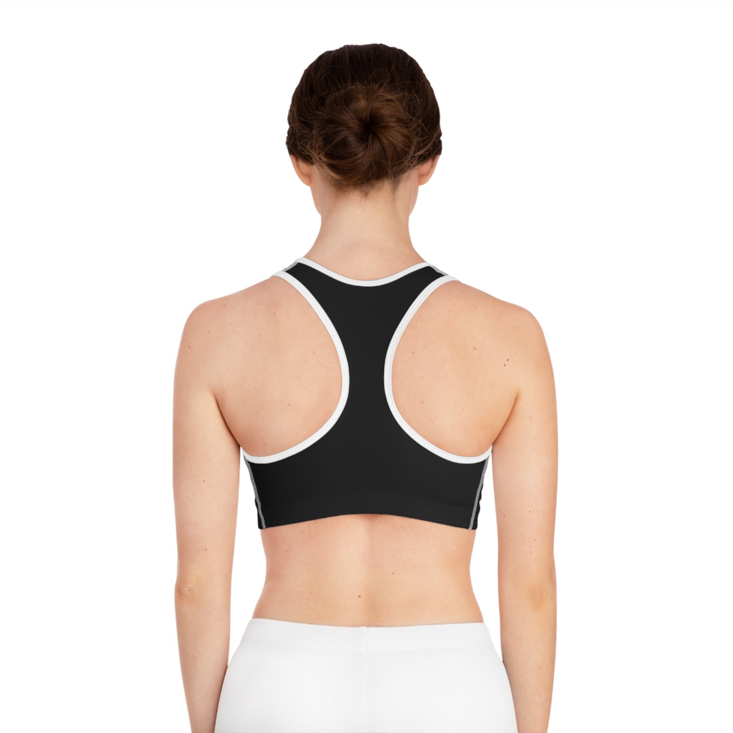 Eye-Catching Sports Bra - "It's All In Your HEAD" Graphic Design