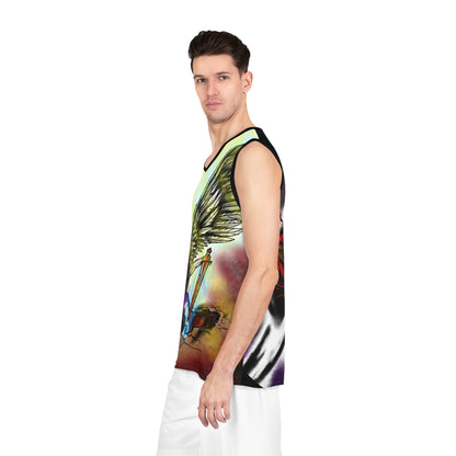 Stylish Artistic Basketball Jersey - Perfect for Sports Events, Halloween, Gift for Athletes, Unique Top, Trendy Streetwear