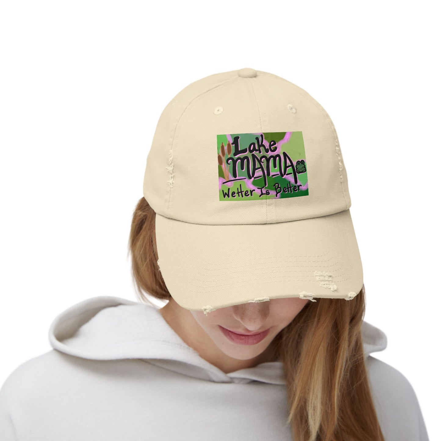 Lake Mama Distressed Cap - Perfect for Outdoor Adventures & Summertime Fun!