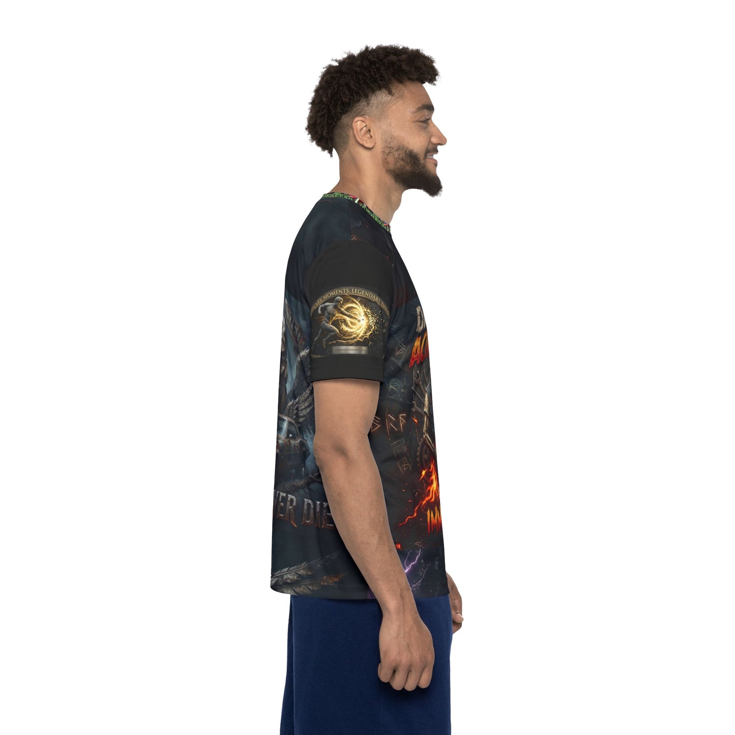 Dad Mode Activated Rocker Jersey — "Immortalized" Graphic Sports Tee