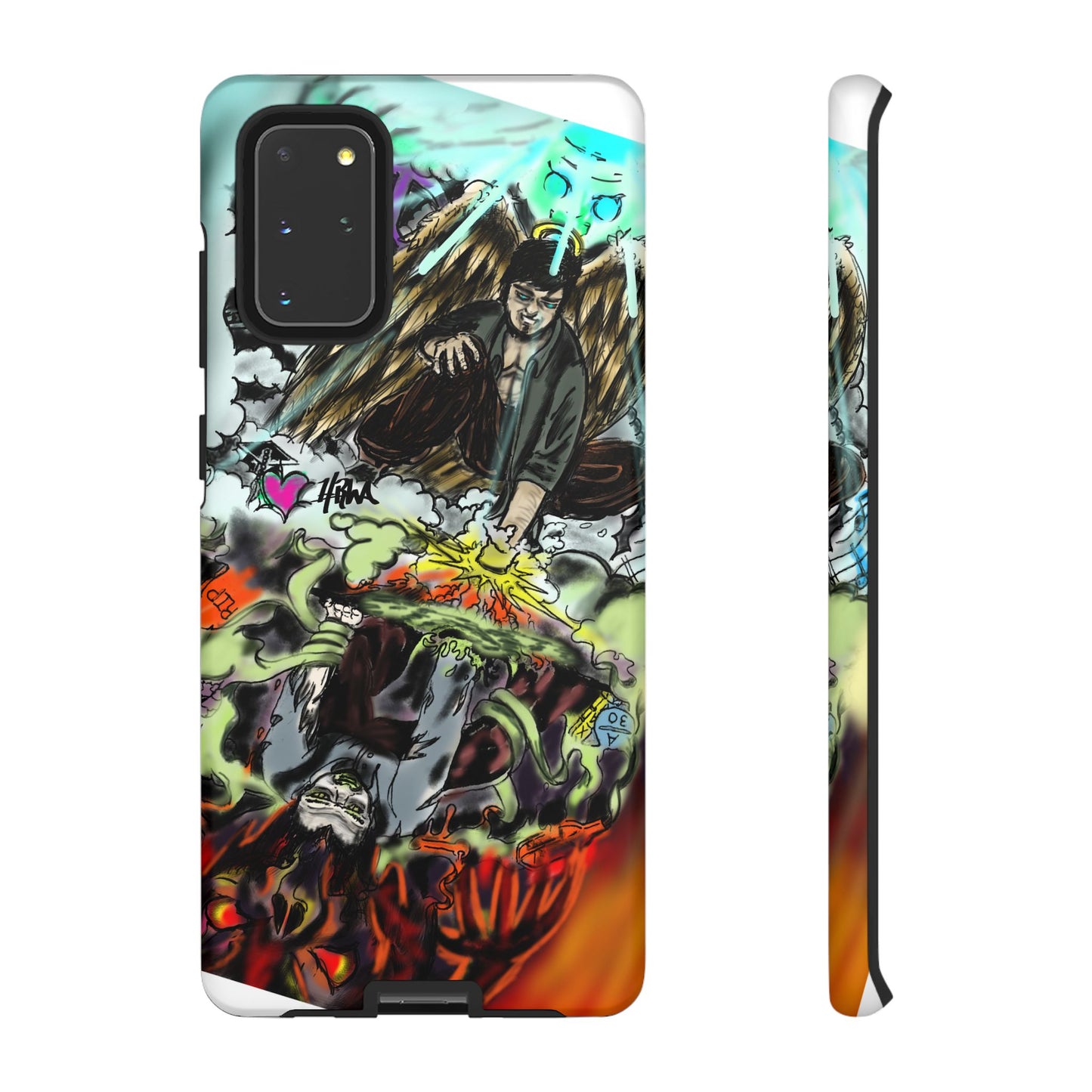 Tough Cases Phone Case, Edgy Art Phone Cover, Unique Gift for Him, Phone Accessories, Halloween Decor