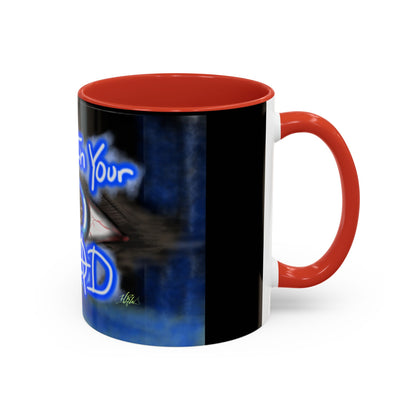 All In Your Head Accent Coffee Mug - Unique Gift for Coffee Lovers