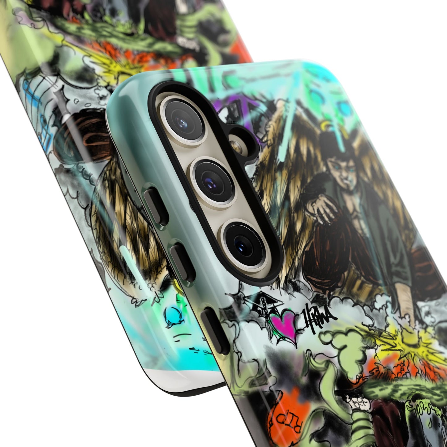 Tough Cases Phone Case, Edgy Art Phone Cover, Unique Gift for Him, Phone Accessories, Halloween Decor
