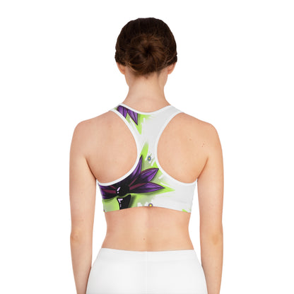 Vibrant Floral Sports Bra – Workout & Activewear for Yoga, Fitness, and Everyday Comfort