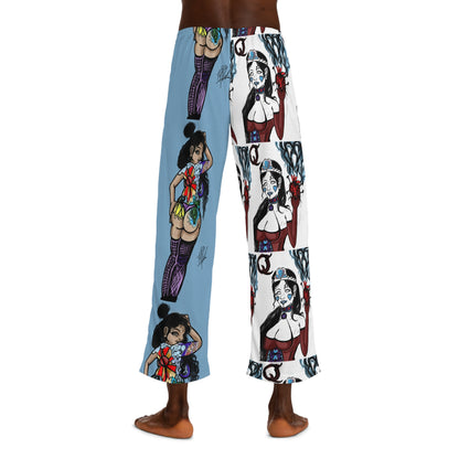 Bold Graphic Mens Pajama Pants, Cool Lounge Wear, Unique Sleep Pants, Artist Design, Gift for Him, Fun Homewear