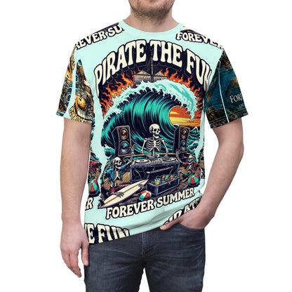 Pirate the Fun "Forever Summer" All-Over Print Tee