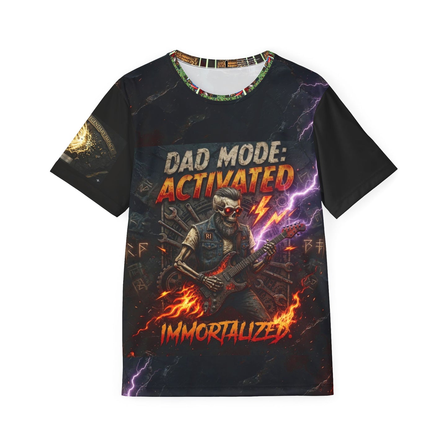 Dad Mode Activated Rocker Jersey — "Immortalized" Graphic Sports Tee