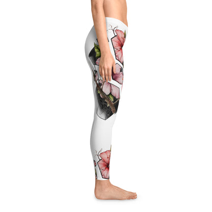 Vibrant Botanical Leggings - Stretchy, Comfortable, Fashionable Activewear for Yoga, Fitness, Casual Wear, Gifts