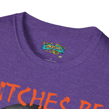 Witches Be Trippin' Unisex T-Shirt - Casual Halloween Tee, Spooky Vibes, Witchcraft Apparel, Perfect for Fall, Trick or Treats