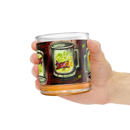 Here for the boos Rocks Glass, 10oz - Unique Gift for Whiskey Lovers, Home Bar Decor, Creative Drinkware, Perfect for Parties, Birthdays