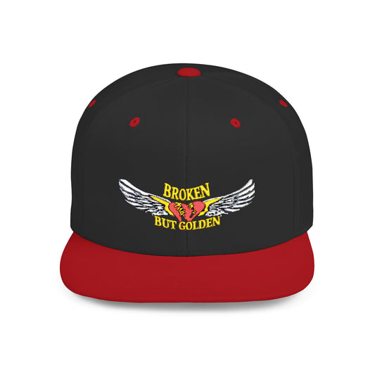 Unique Flat Bill Snapback Hat, Trendy Cap for Streetwear, Graphic Design Hat, Gift for Him, Cool Fashion Accessory