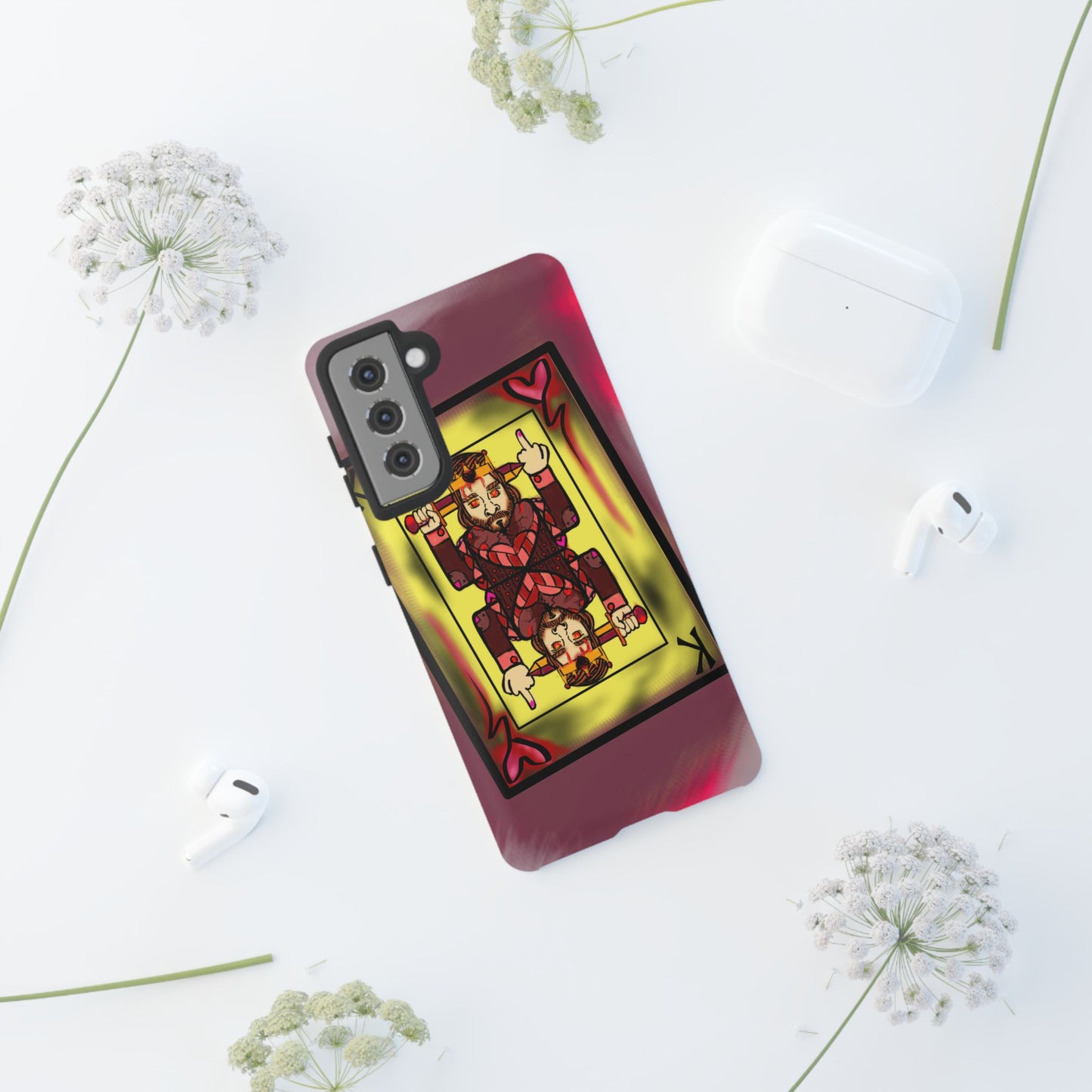 Playing Card Phone Case - Tough Cases with King Design