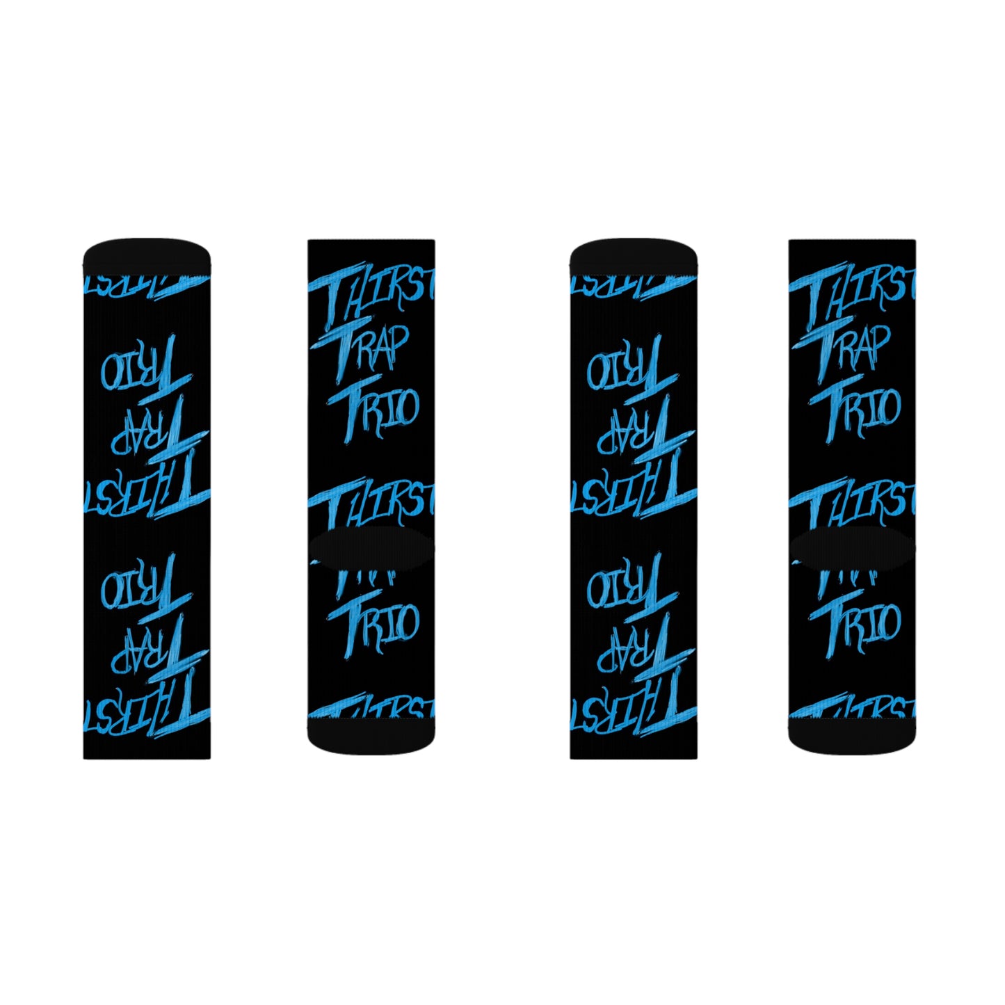Thirst Trap Trio Sublimation Socks | Gift for Music Lovers, Unique Fashion, Streetwear, Cozy Accessories, Bold Statement Pieces