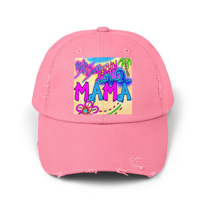 Tropical Mama Distressed Cap - Perfect for Beach Days & Gifts