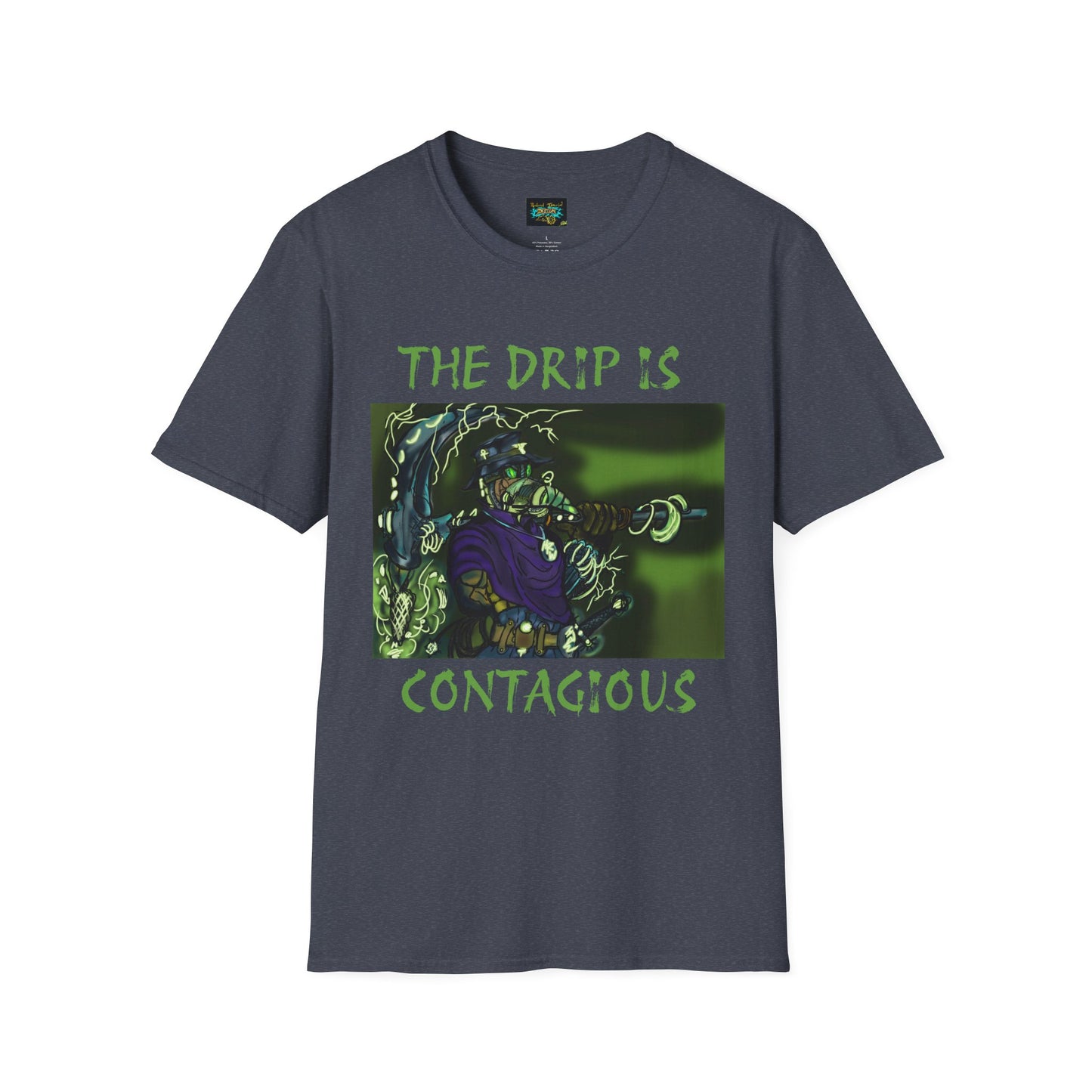 Unisex Graphic Tee - The Drip is Contagious, Trendy T-Shirt, Streetwear Fashion, Gift for Friends, Casual Wear, Hip Hop Style