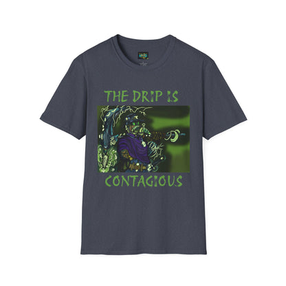 Unisex Graphic Tee - The Drip is Contagious, Trendy T-Shirt, Streetwear Fashion, Gift for Friends, Casual Wear, Hip Hop Style