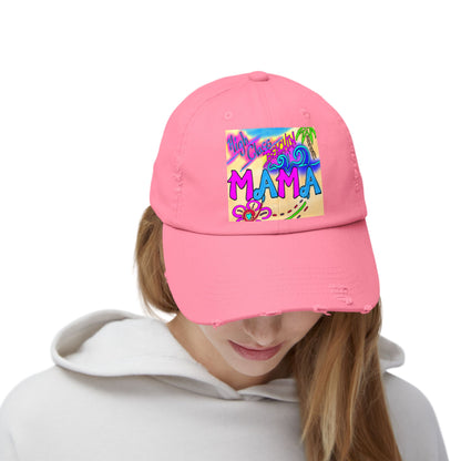 Tropical Mama Distressed Cap - Perfect for Beach Days & Gifts
