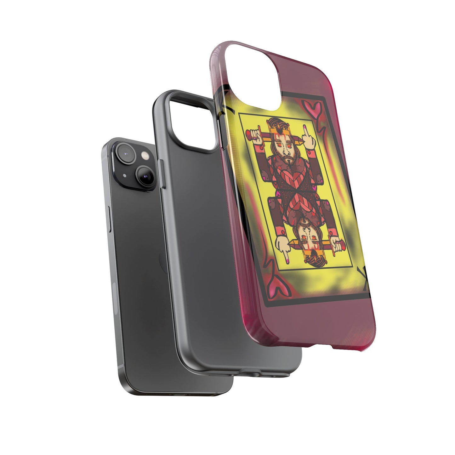 Playing Card Phone Case - Tough Cases with King Design
