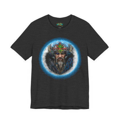 Viking King Graphic Tee — Norse Warrior Playing Card Design