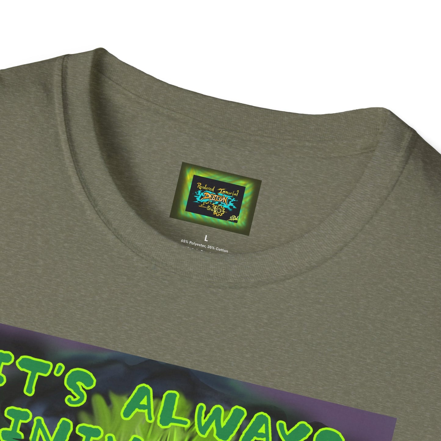 Unisex Graphic T-Shirt - "It's Always Raining in My Head" Horror Art Tee