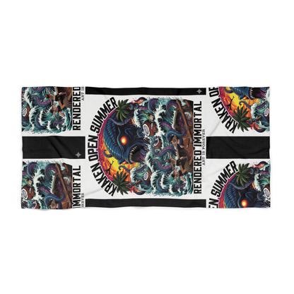 Kraken Beach Towel – 'Rendered Immortal' Design