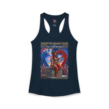 Women's 4th of July Racerback Tank