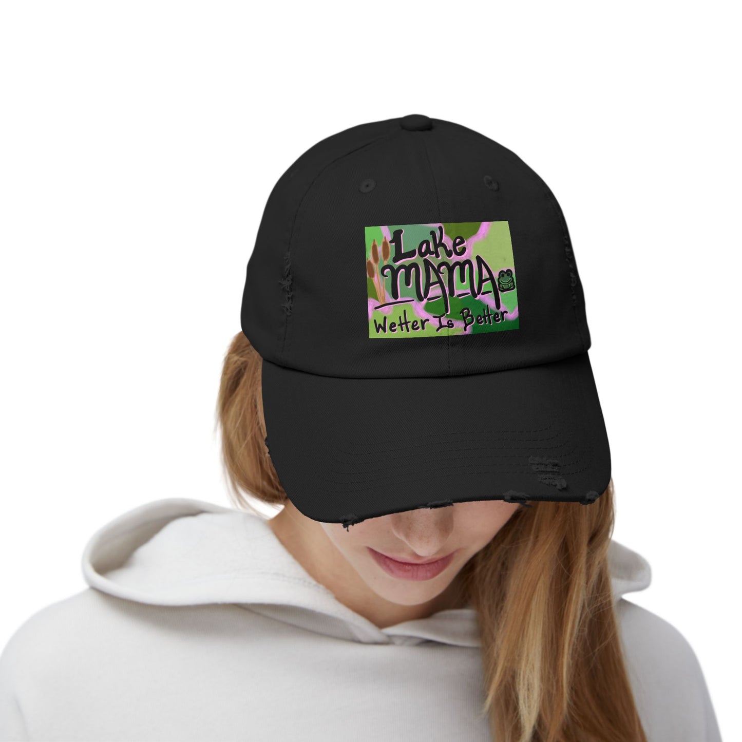 Lake Mama Distressed Cap - Perfect for Outdoor Adventures & Summertime Fun!