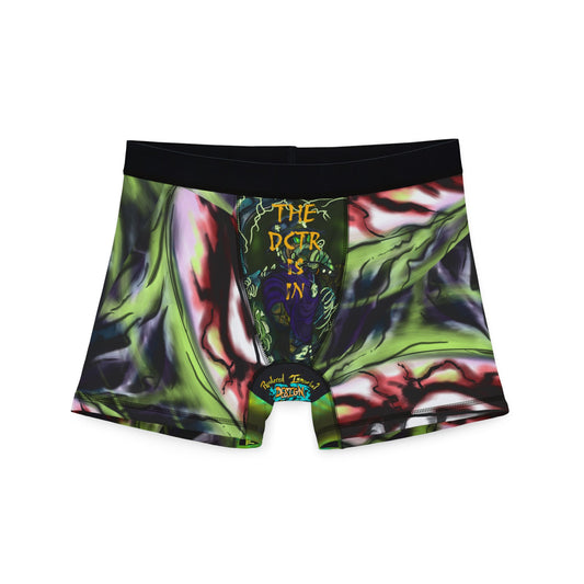 The Dctr Is In Men's Boxers, Unique AOP Underwear, Graphic Print Boxers, Gift for Him, Funky Men's Intimates