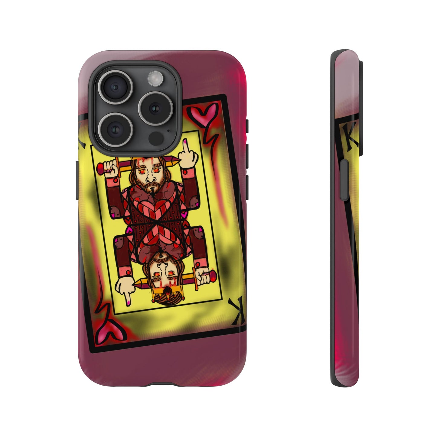 Playing Card Phone Case - Tough Cases with King Design