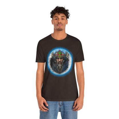 Viking King Graphic Tee — Norse Warrior Playing Card Design