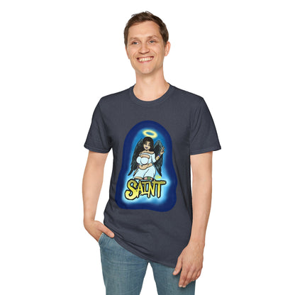 Saint and Sinner Graphic T-Shirt, Unisex Tee for Halloween, Gift for Friends, Statement Shirt, Casual Wear, Gothic Aesthetic