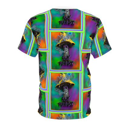 Psychedelic Mushroom Art Tee — 'Rly Fungi' All-Over Print