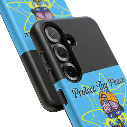 Protect Thy Peace Phone Case, Zen G Tough Case for Stress Relief, Unique Phone Accessory, Holiday Gift, Vibrant Design