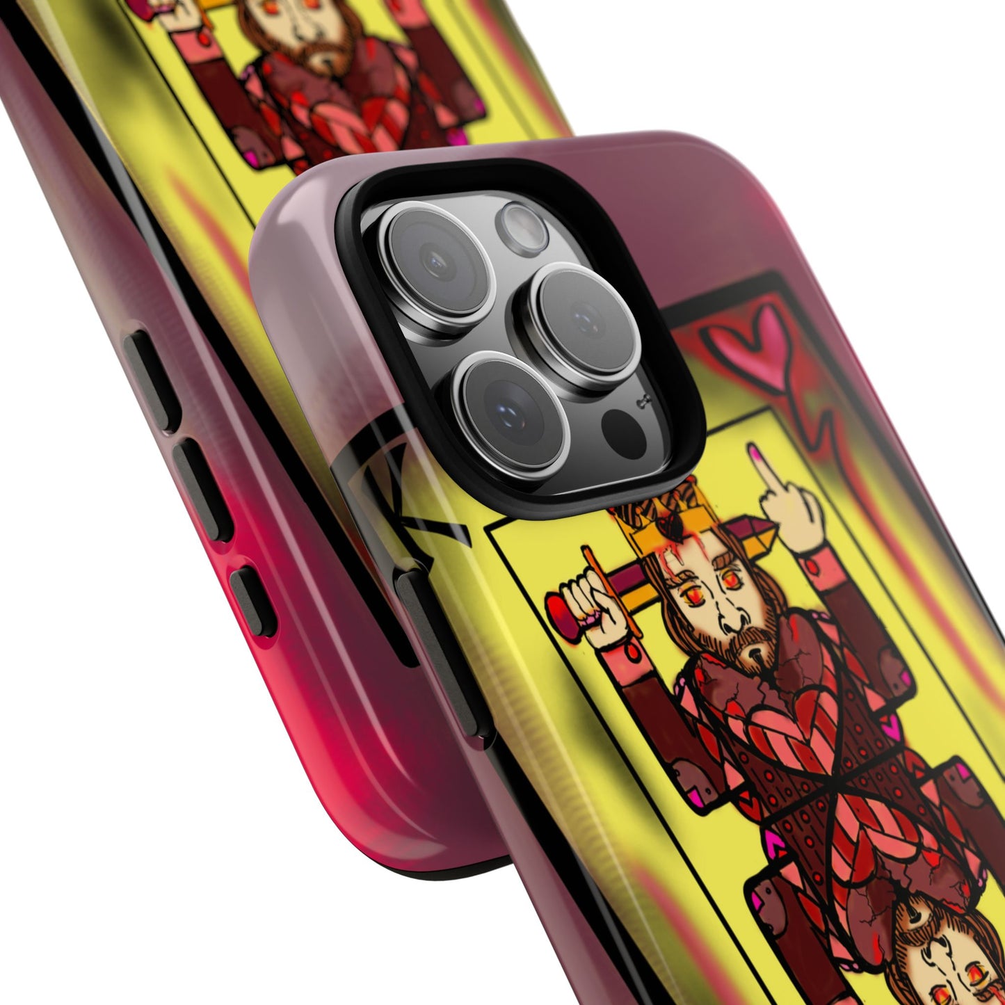 Playing Card Phone Case - Tough Cases with King Design
